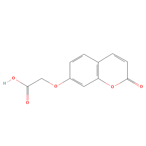 [(2-OXO-2H-CHROMEN-7-YL)OXY]ACETIC ACID (CAS: 126424-85-9) - Chemical Structure and Molecular Formula 