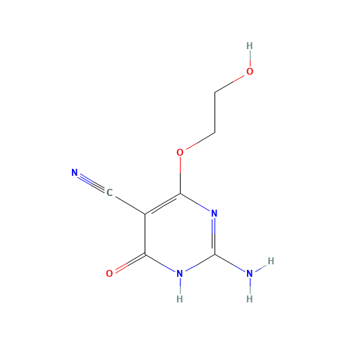 2-AMINO-4-(2-HYDROXYETHOXY)-6-OXO-1,6-DIHYDRO-5-PYRIMIDINECARBONITRILE (CAS: 126865-37-0) - Related Chemical Product