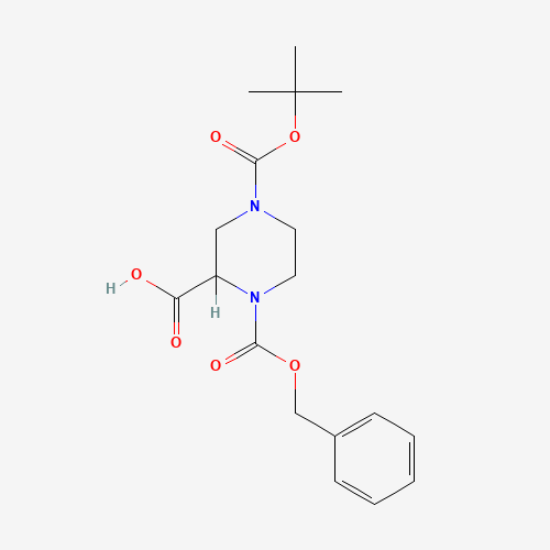 N-4-BOC-N-1-CBZ-2-PIPERAZINE CARBOXYLIC ACID (CAS: 126937-41-5) - Related Chemical Product