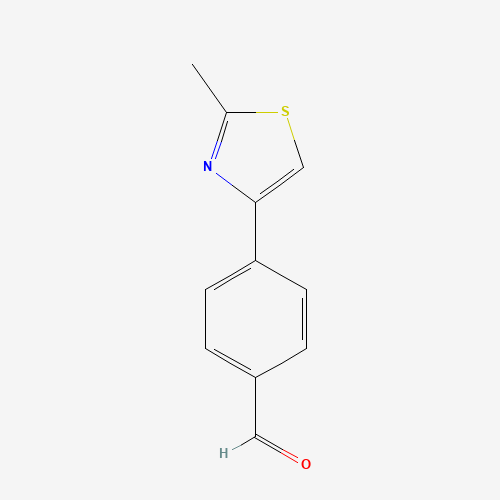 4-(2-METHYL-1,3-THIAZOL-4-YL)BENZALDEHYDE (CAS: 127406-11-5) - Chemical Structure and Molecular Formula 