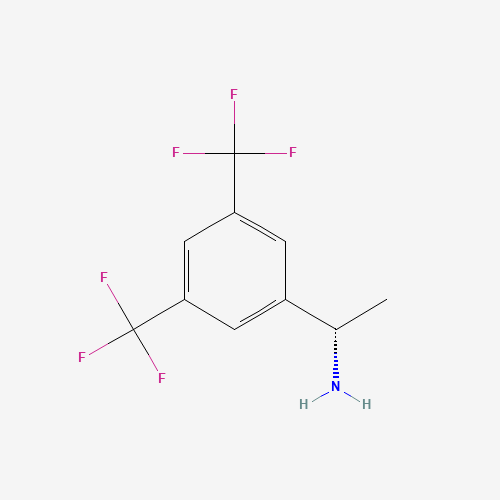 (R)-1-[3,5-BIS(TRIFLUOROMETHYL)PHENYL]ETHYLAMINE HCL (CAS: 127733-40-8) - Chemical Structure and Molecular Formula 