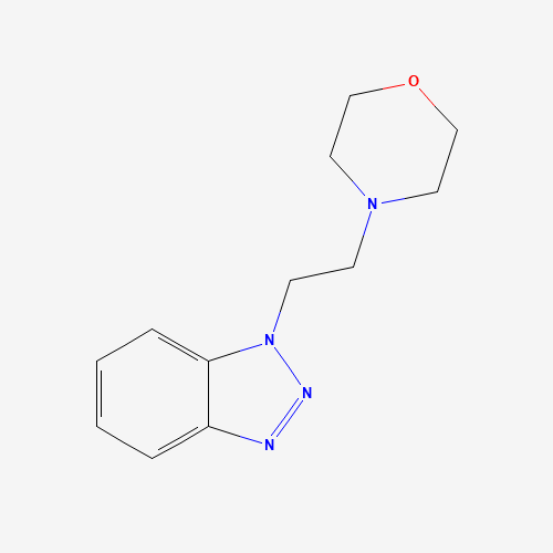 1-(2-MORPHOLIN-4-YL-ETHYL)-1H-BENZOTRIAZOLE (CAS: 127865-14-9) - Chemical Structure and Molecular Formula 