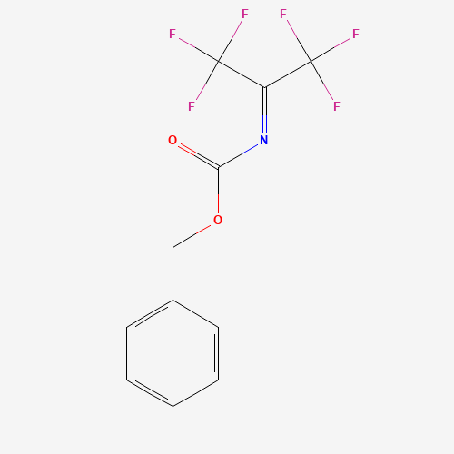 BENZYL (2,2,2-TRIFLUORO-1-TRIFLUOROMETHYL-ETHYLIDENE)-CARBAMATE (CAS: 128229-95-8) - Chemical Structure and Molecular Formula 