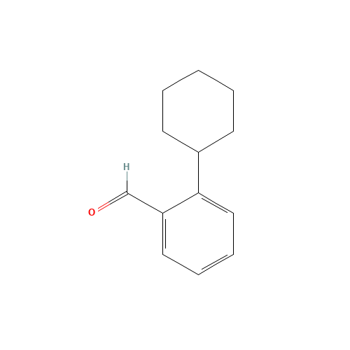 2-CYCLOHEXYLBENZALDEHYDE (CAS: 128323-04-6) - Chemical Structure and Molecular Formula 