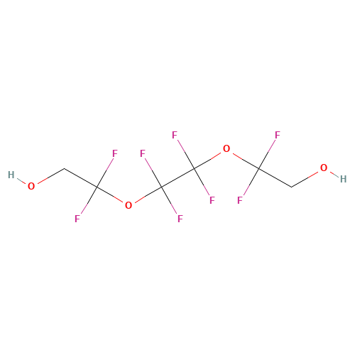 1H,1H,8H,8H-OCTAFLUORO-3,6-DIOXAOCTANE-1,8-DIOL (CAS: 129301-42-4) - Chemical Structure and Molecular Formula 