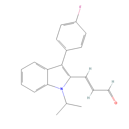 1-ISOPROPYL-2-ACROLEIN-3-(4-FLUOROPHENYL)-INDOLE (CAS: 129332-30-5) - Related Chemical Product