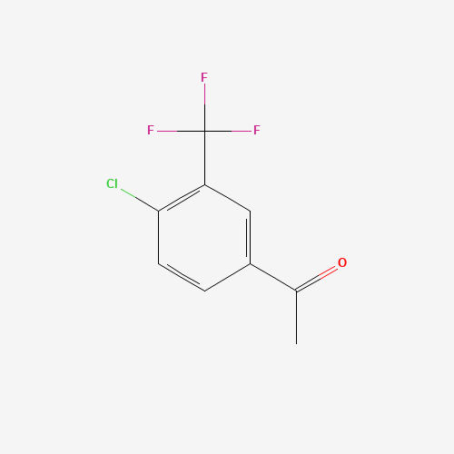 4'-CHLORO-3'-(TRIFLUOROMETHYL)ACETOPHENONE (CAS: 129825-11-2) - Chemical Structure and Molecular Formula 
