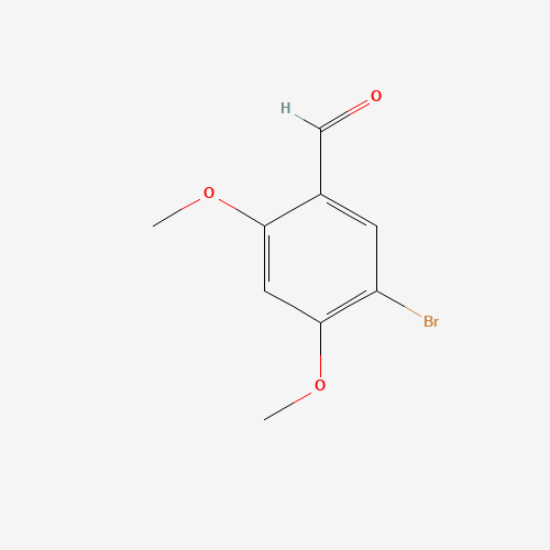 5-BROMO-2,4-DIMETHOXYBENZALDEHYDE (CAS: 130333-46-9) - Chemical Structure and Molecular Formula 