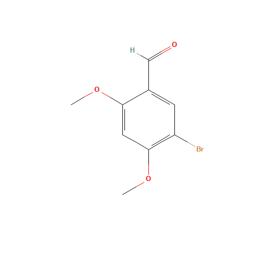 5-BROMO-2,4-DIMETHOXYBENZALDEHYDE (CAS: 130333-46-9) - Chemical Structure and Molecular Formula 