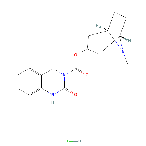 8-METHYL-8-AZABICYCLO-3-ENDO[3.2.1]OCT-3-YL-1,4-DIHYDRO-2-OXO-3(2H)-QUINAZOLINECARBOXYLIC ACID ESTER HYDROCHLORIDE (CAS: 131780-47-7) - Related Chemical Product