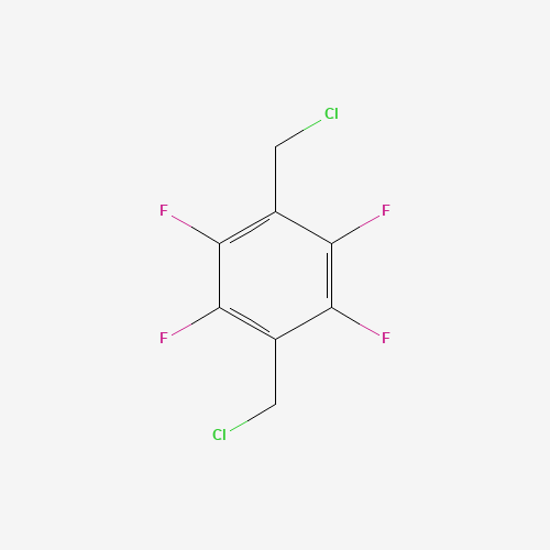 1,4-BIS(CHLOROMETHYL)TETRAFLUOROBENZENE (CAS: 131803-37-7) - Chemical Structure and Molecular Formula 
