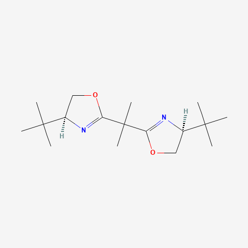 (S,S)-(-)-2,2'-ISOPROPYLIDENEBIS(4-TERT-BUTYL-2-OXAZOLINE) (CAS: 131833-93-7) - Chemical Structure and Molecular Formula 