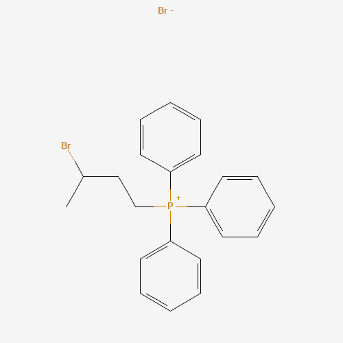 (3-BROMOBUTYL)TRIPHENYLPHOSPHONIUM BROMIDE (CAS: 132256-97-4) - Chemical Structure and Molecular Formula 