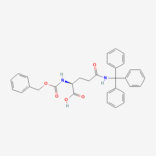 Z-GLN(TRT)-OH (CAS: 132388-60-4) - Chemical Structure and Molecular Formula 