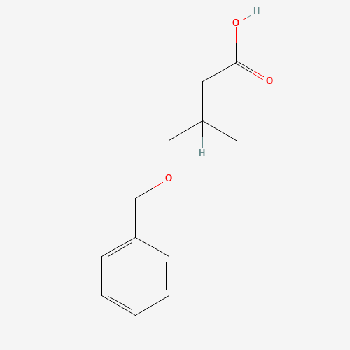 4-BENZYLOXY-3-METHYLBUTYRIC ACID (CAS: 132437-90-2) - Chemical Structure and Molecular Formula 