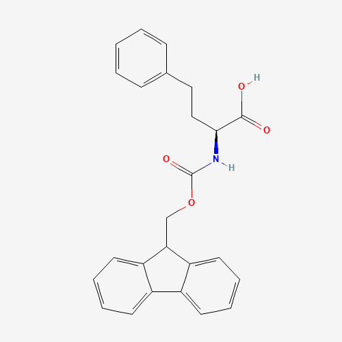 FMOC-L-HOMOPHENYLALANINE (CAS: 132684-59-4) - Chemical Structure and Molecular Formula 