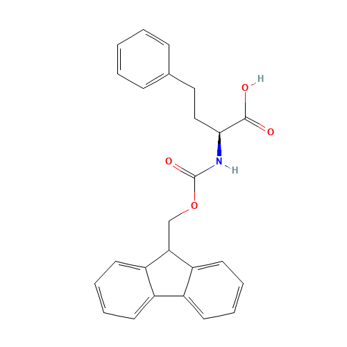 FMOC-L-HOMOPHENYLALANINE (CAS: 132684-59-4) - Chemical Structure and Molecular Formula 