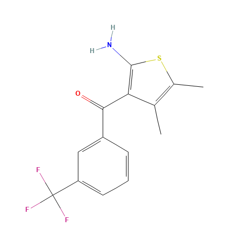 (2-AMINO-4,5-DIMETHYL-3-THIENYL)-[3-(TRIFLUOROMETHYL)PHENYL]METHANONE (CAS: 132861-87-1) - Related Chemical Product