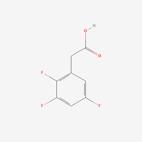 2,3,5-TRIFLUOROPHENYLACETIC ACID (CAS: 132992-28-0) - Chemical Structure and Molecular Formula 