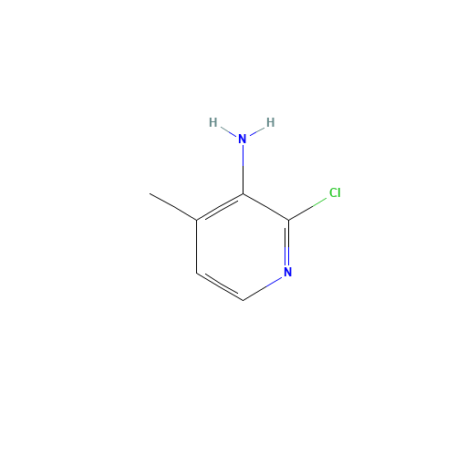 2-Chloro-3-amino-4-methyl pyridine (CAS: 133627-45-9) - Chemical Structure and Molecular Formula 