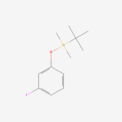 3-(T-BUTYLDIMETHYLSILOXY)IODOBENZENE (CAS: 133910-12-0) - Chemical Structure and Molecular Formula 