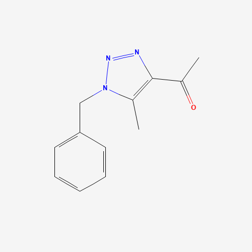 1-(1-BENZYL-5-METHYL-1H-1,2,3-TRIAZOL-4-YL)-1-ETHANONE (CAS: 133992-60-6) - Chemical Structure and Molecular Formula 