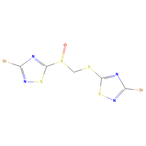 3-BROMO-5-[(3-BROMO-1,2,4-THIADIAZOL-5-YLTHIO)METHYLSULFINYL]-1,2,4-THIADIAZOLE (CAS: 134947-29-8) - Related Chemical Product