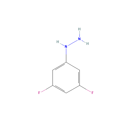 3,5-Difluorophenylhydrazine hydrochloride (CAS: 134993-88-7) - Chemical Structure and Molecular Formula 
