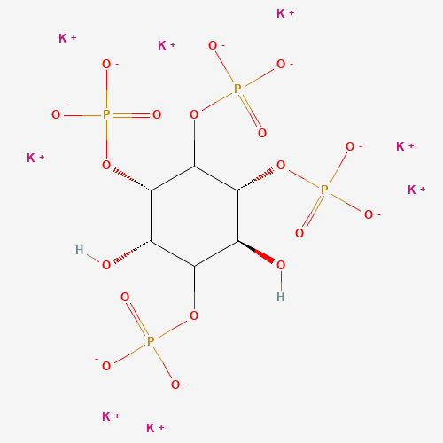 D-MYO-INOSITOL 1,3,4,5-TETRAKIS-PHOSPHATE POTASSIUM SALT (CAS: 135269-51-1) - Chemical Structure and Molecular Formula 