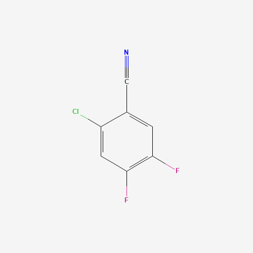 2-Chloro-4,5-difluorobenzonitrile (CAS: 135748-34-4) - Chemical Structure and Molecular Formula 