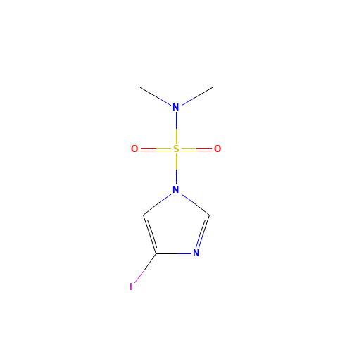 N,N-DIMETHYL 4-IODO-1H-IMIDAZOLE-1-SULFONAMIDE (CAS: 135773-25-0) - Chemical Structure and Molecular Formula 