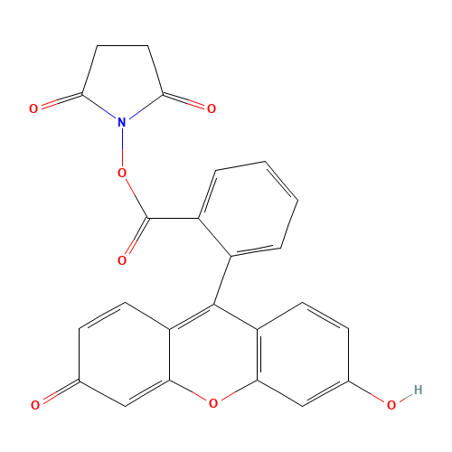 NHS-FLUORESCEIN (CAS: 135795-62-9) - Chemical Structure and Molecular Formula 