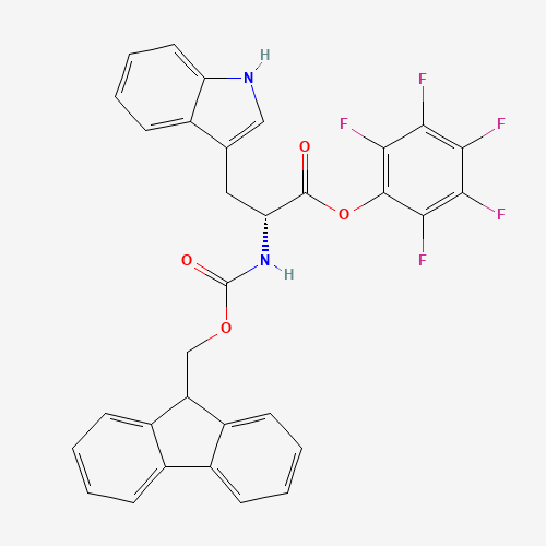 FMOC-D-TRP-OPFP (CAS: 136554-94-4) - Chemical Structure and Molecular Formula 