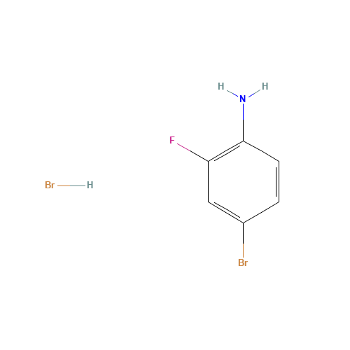 4-BROMO-2-FLUOROANILINE HYDROBROMIDE (CAS: 136790-70-0) - Chemical Structure and Molecular Formula 