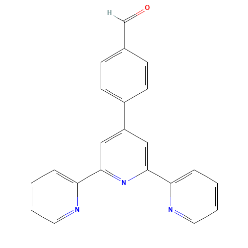 4-(2,2':6',2''-TERPYRIDIN-4'-YL)BENZALDEHYDE (CAS: 138253-30-2) - Chemical Structure and Molecular Formula 