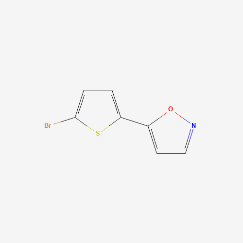 2-BROMO-5-(ISOXAZOL-5-YL)THIOPHENE (CAS: 138716-31-1) - Chemical Structure and Molecular Formula 