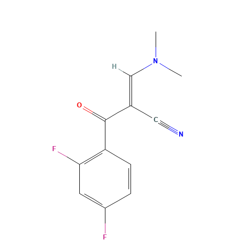 2-(2,4-DIFLUOROBENZOYL)-3-(DIMETHYLAMINO)ACRYLONITRILE (CAS: 138716-60-6) - Related Chemical Product