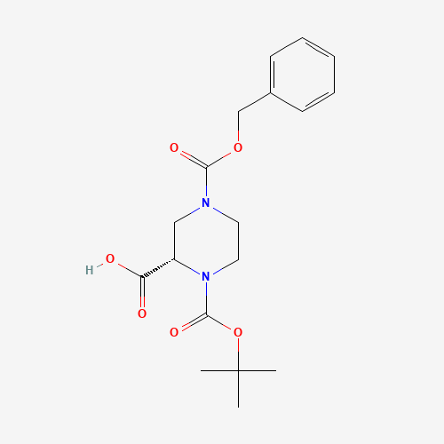 (S)-N-1-Boc-N-4-Cbz-2-piperazine carboxylic acid (CAS: 138775-03-8) - Related Chemical Product