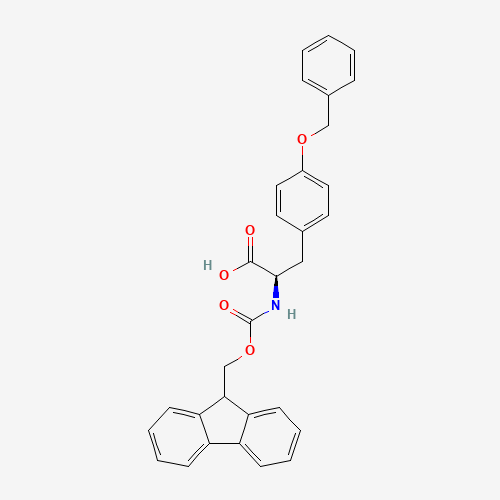 FMOC-D-TYR(BZL)-OH (CAS: 138775-48-1) - Chemical Structure and Molecular Formula 