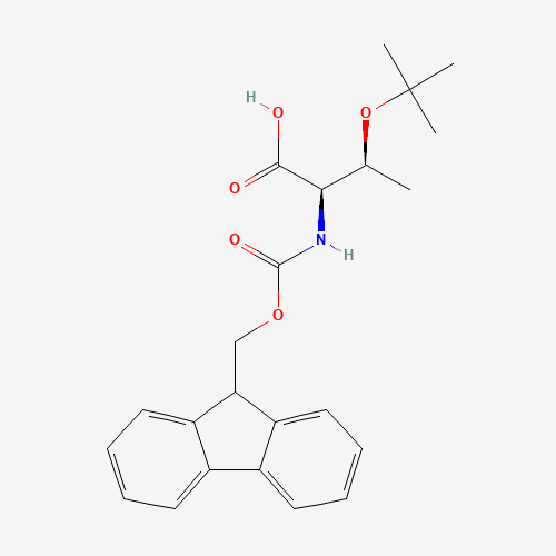 Fmoc-O-tert-butyl-D-threonine (CAS: 138797-71-4) - Chemical Structure and Molecular Formula 