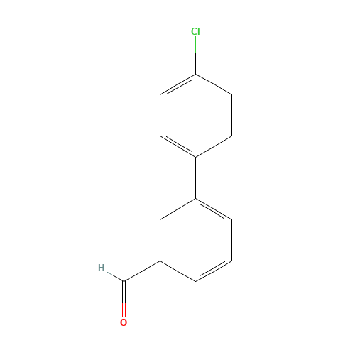 4'-CHLOROBIPHENYL-3-CARBALDEHYDE (CAS: 139502-80-0) - Chemical Structure and Molecular Formula 