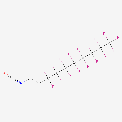2-(PERFLUOROOCTYL)ETHYL ISOCYANATE (CAS: 142010-50-2) - Chemical Structure and Molecular Formula 