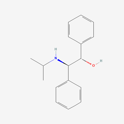 (1S,2R)-2-(ISOPROPYLAMINO)-1,2-DIPHENYLETHANOL (CAS: 142508-07-4) - Chemical Structure and Molecular Formula 