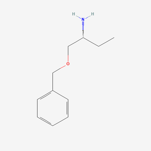 (R)-(-)-2-AMINO-1-BENZYLOXYBUTANE (CAS: 142559-11-3) - Chemical Structure and Molecular Formula 