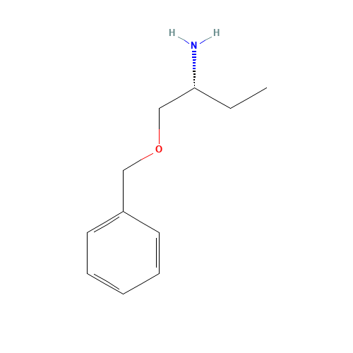 (R)-(-)-2-AMINO-1-BENZYLOXYBUTANE (CAS: 142559-11-3) - Chemical Structure and Molecular Formula 