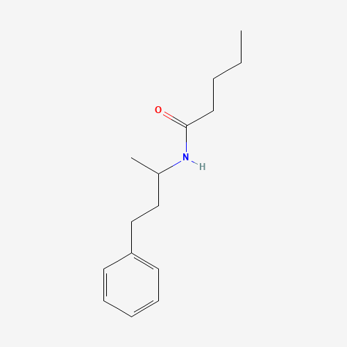 N-(1-METHYL-3-PHENYLPROPYL)-N-VALERAMIDE (CAS: 143086-32-2) - Chemical Structure and Molecular Formula 