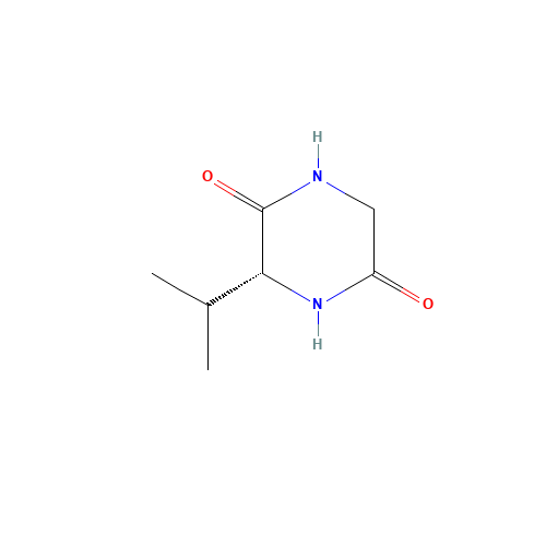 (R)-3-Isopropyl-2,5-piperazinedione (CAS: 143673-66-9) - Chemical Structure and Molecular Formula 