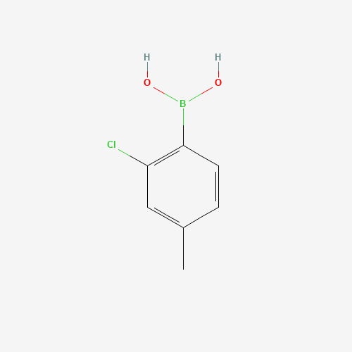 2-CHLORO-4-METHYLPHENYLBORONIC ACID PINACOL ESTER (CAS: 145349-62-8) - Chemical Structure and Molecular Formula 