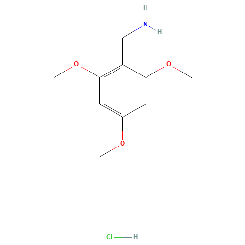 2,4,6-Trimethoxybenzylamine hydrochloride (CAS: 146548-59-6) - Chemical Structure and Molecular Formula 