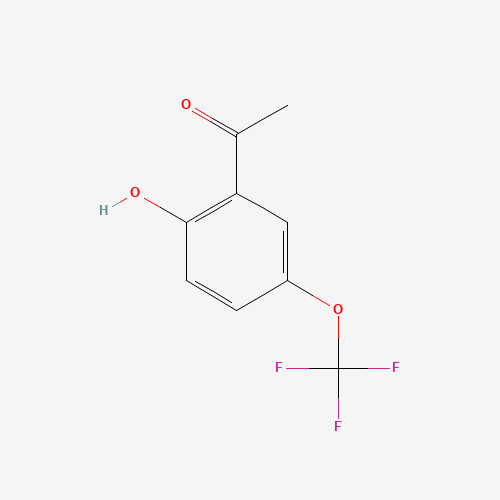 1-(2-HYDROXY-5-TRIFLUOROMETHOXY-PHENYL)-ETHANONE (CAS: 146575-64-6) - Chemical Structure and Molecular Formula 